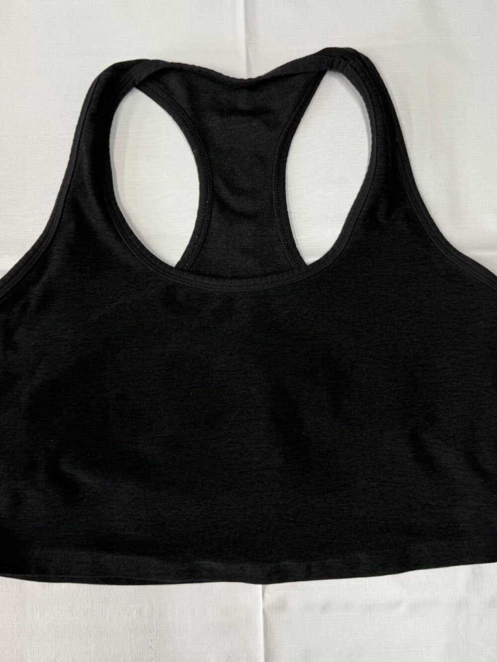 Peloton sports bra racerback design open back XL dark gray
